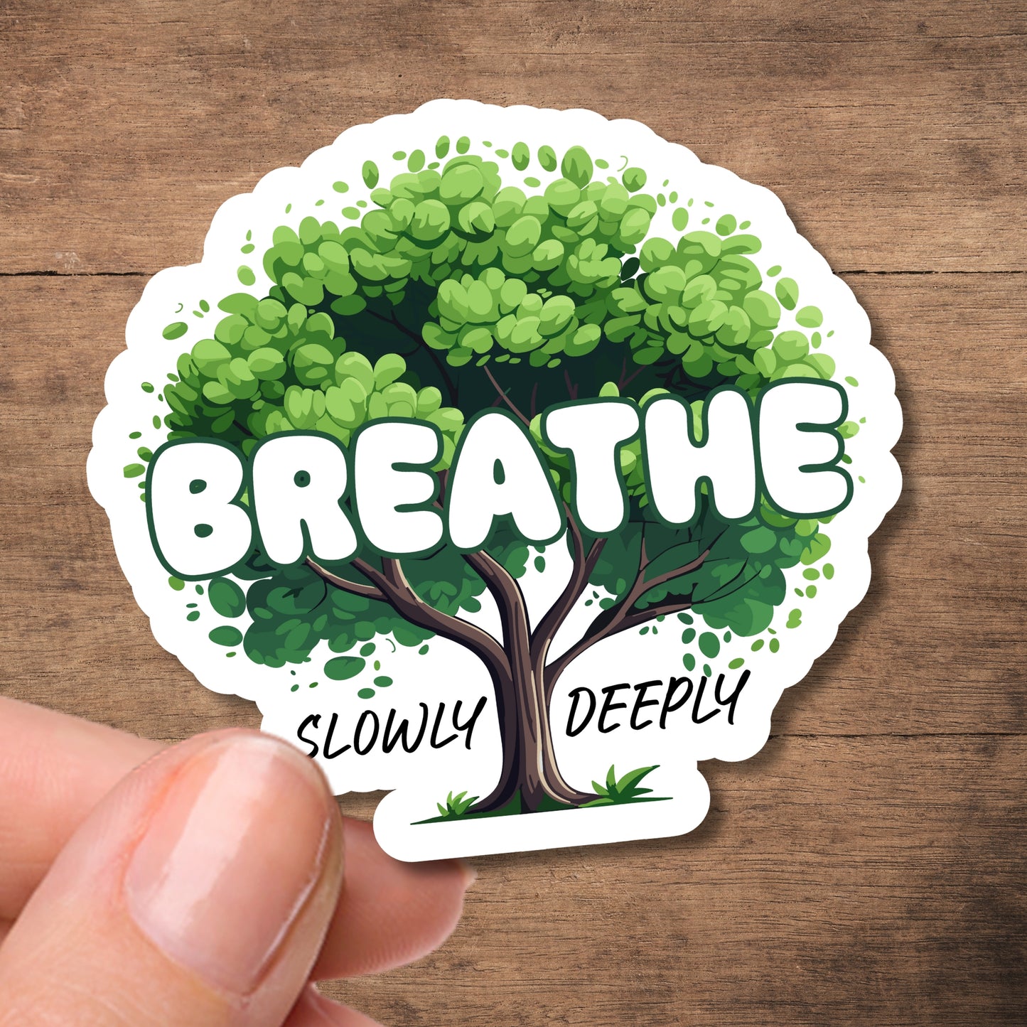 Breathe - 2.5" waterproof sticker